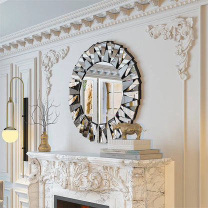 Large Round Wall Mirror