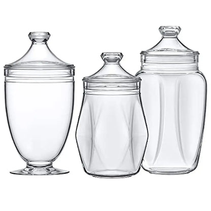 Acrylic Apothecary Jars Set