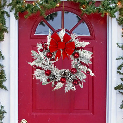 17.7in Christmas Wreath for Front Door