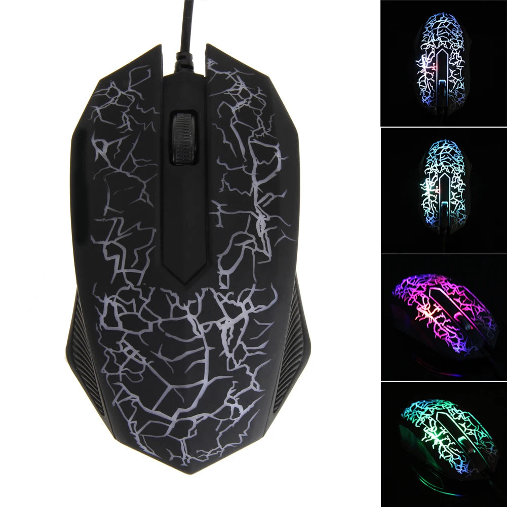 LED Optical USB Wired Gaming Mouse