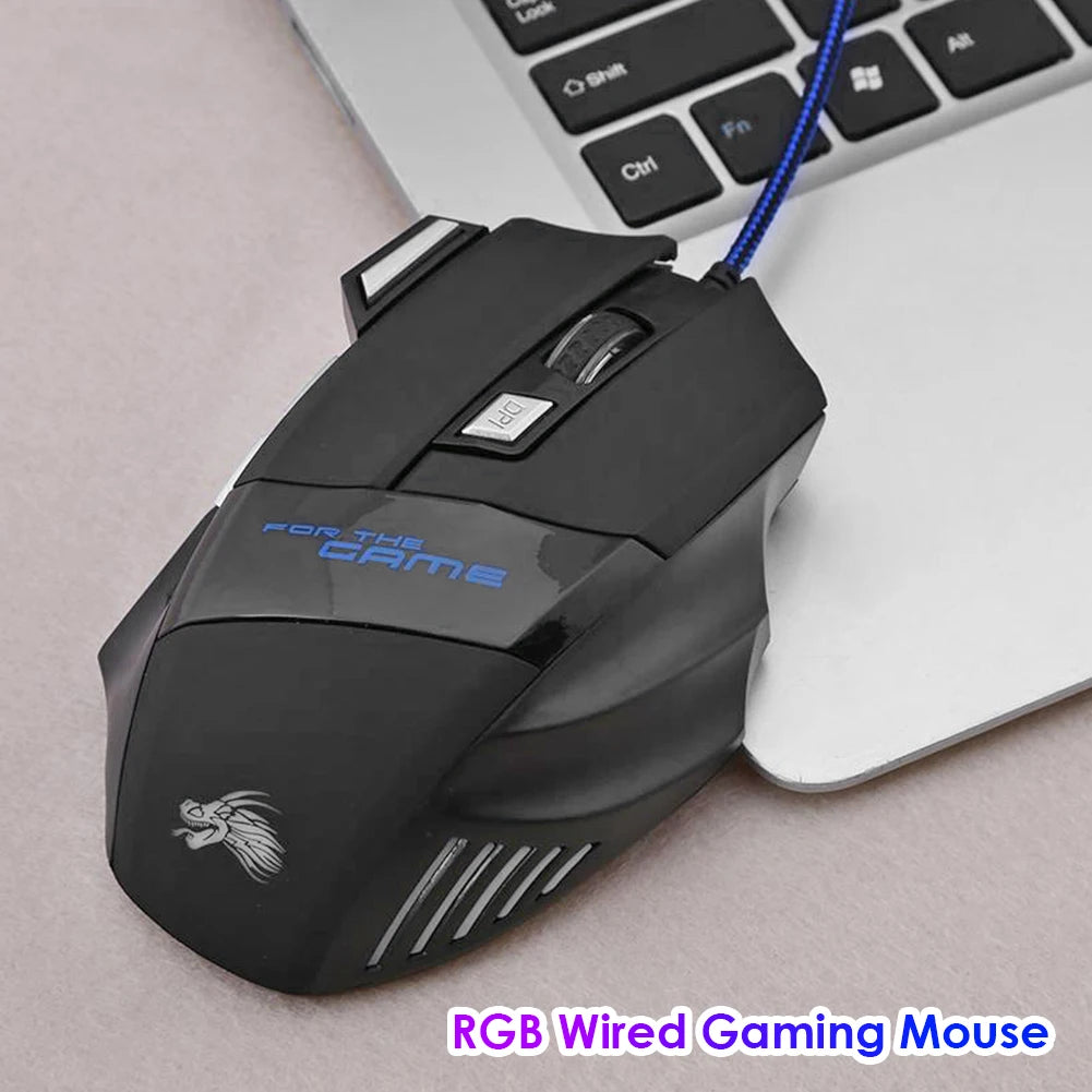 LED Optical USB Wired Gaming Mouse