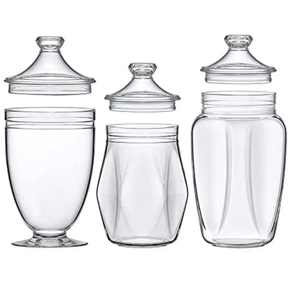 Acrylic Apothecary Jars Set