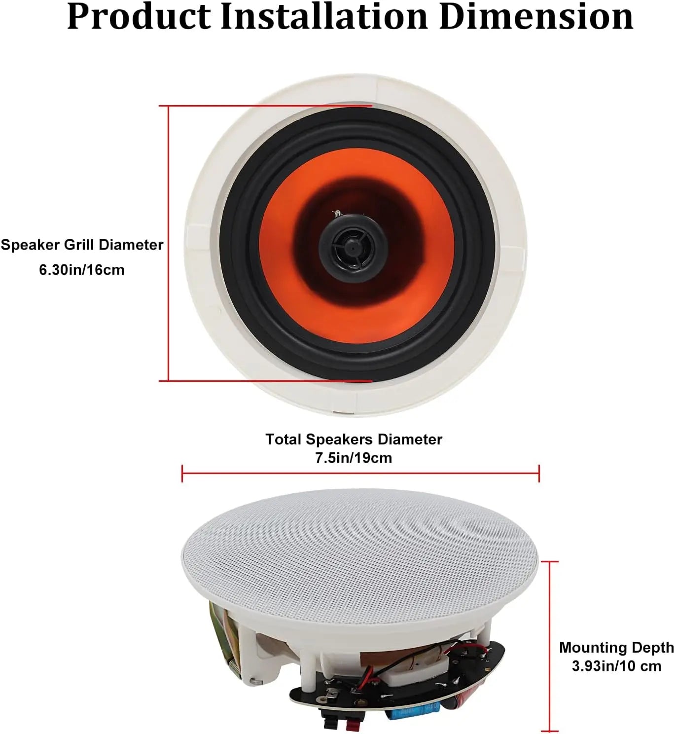 6.5" Bluetooth Ceiling Speakers