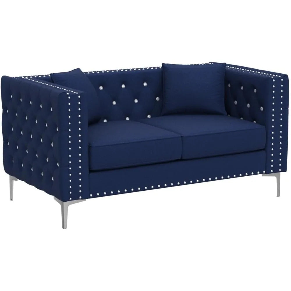 Velvet Loveseat Jeweled