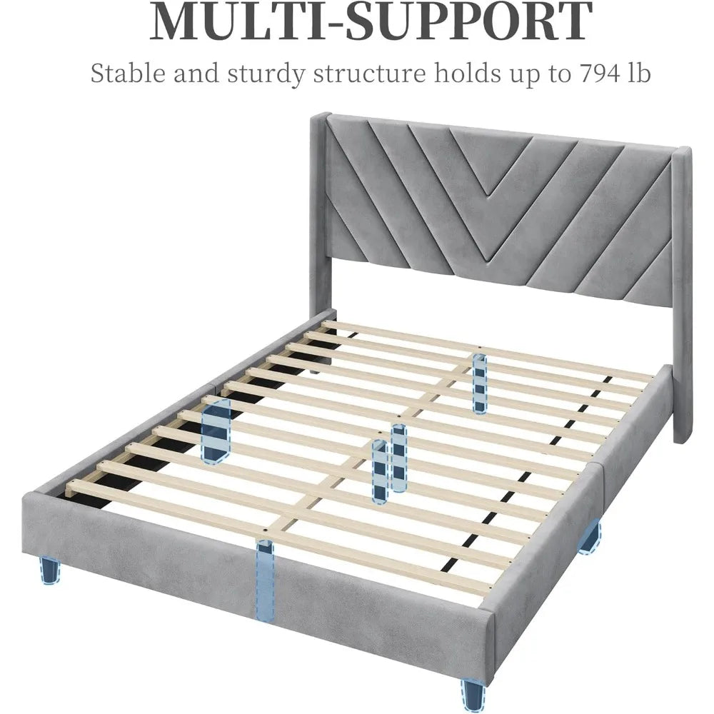 Queen Bed Frame Upholstered Platform