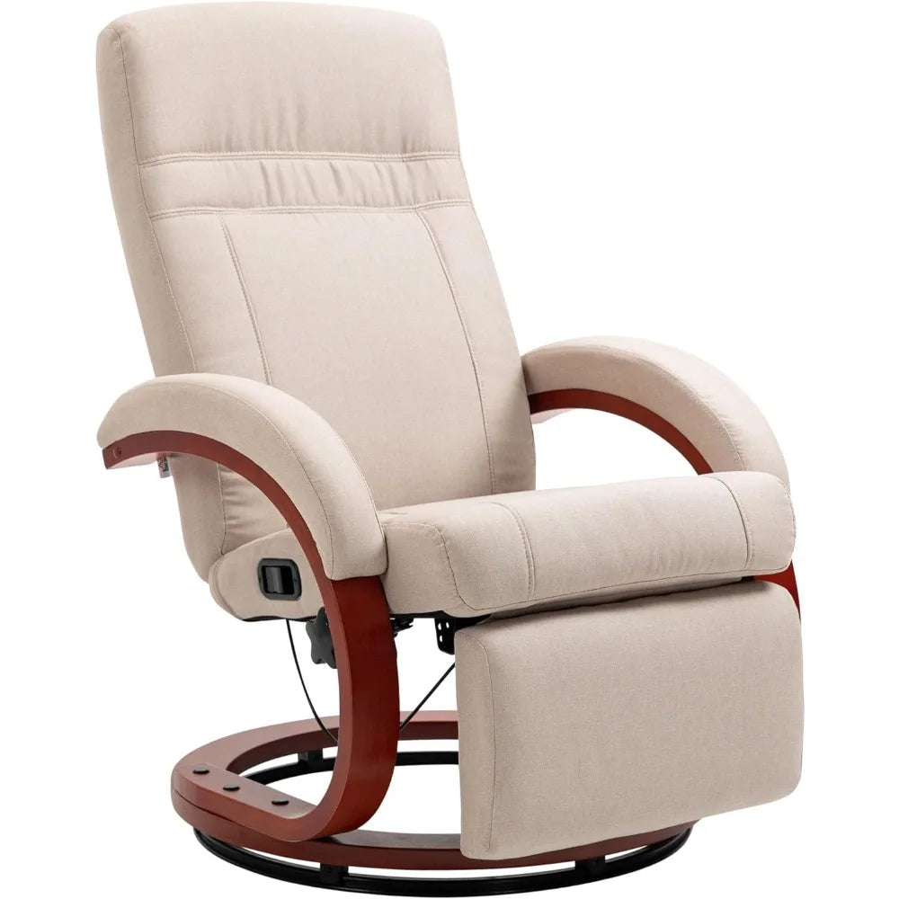 Adjustable Swivel Recliner with Footrest