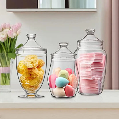 Acrylic Apothecary Jars Set