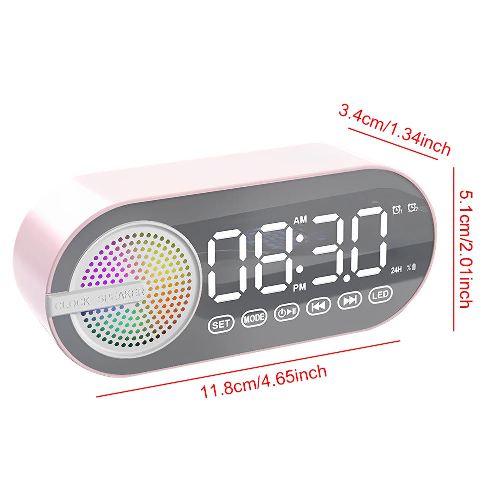 BT Speaker Digital Alarm Clock