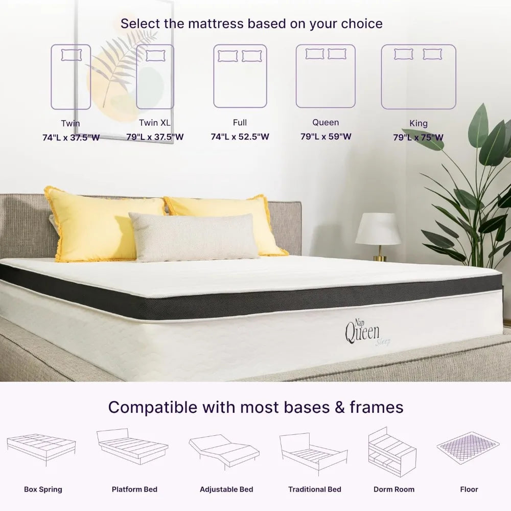 8 Inch Twin Size Hybrid Mattress