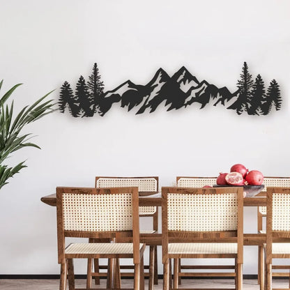 Metal Mountain Wall Art