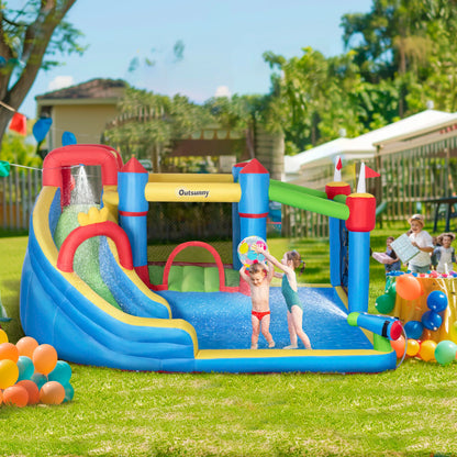 6-in-1Inflatable Water Slide for Kids