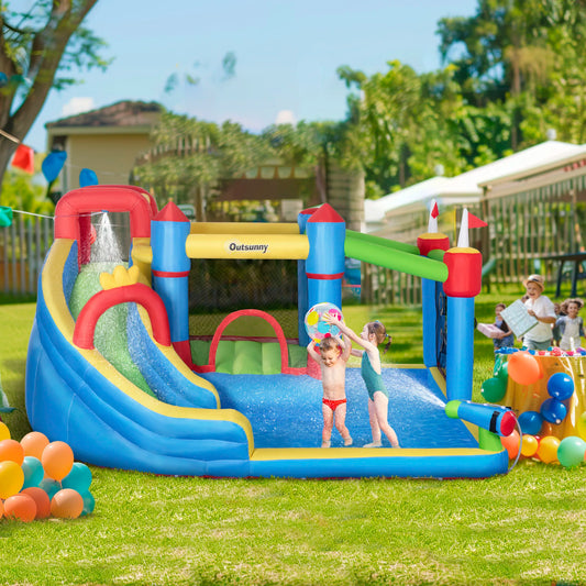 6-in-1Inflatable Water Slide for Kids