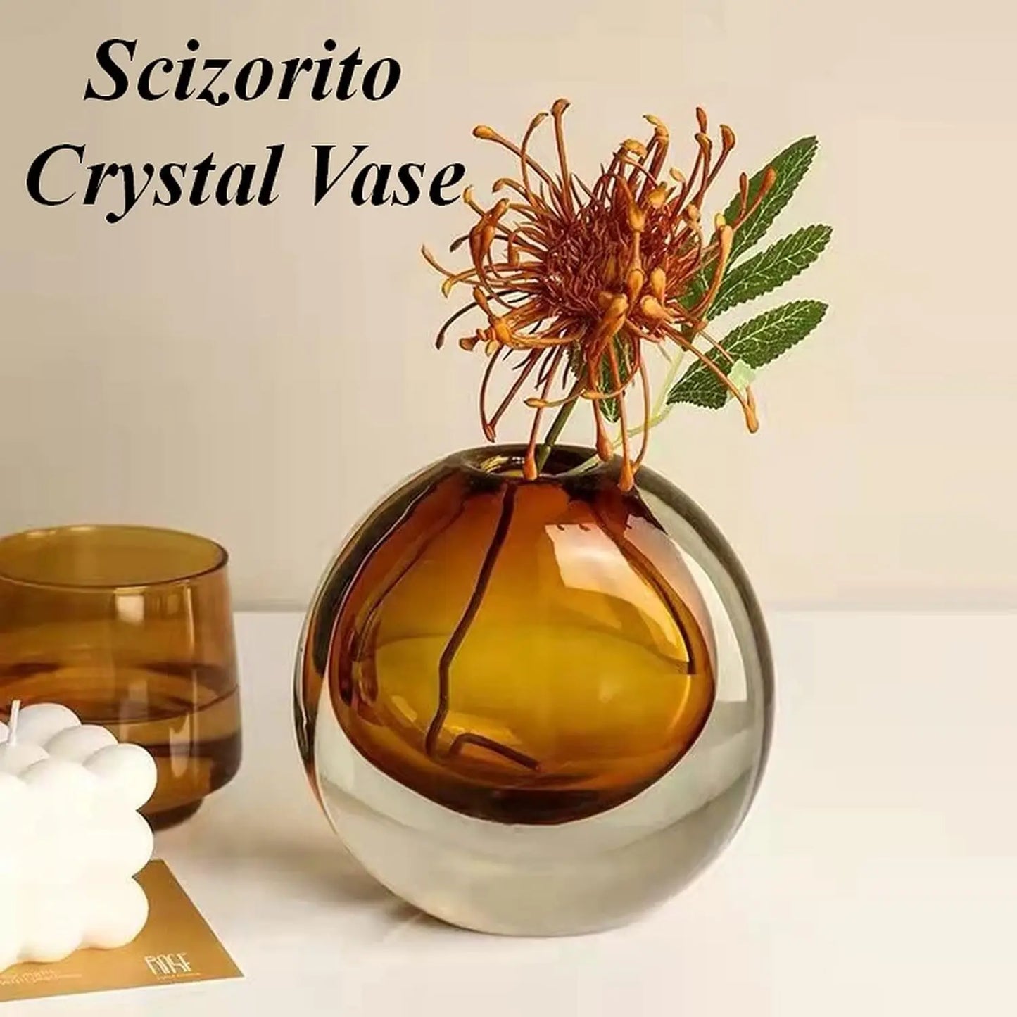 Modern Crystal Decorative Vase