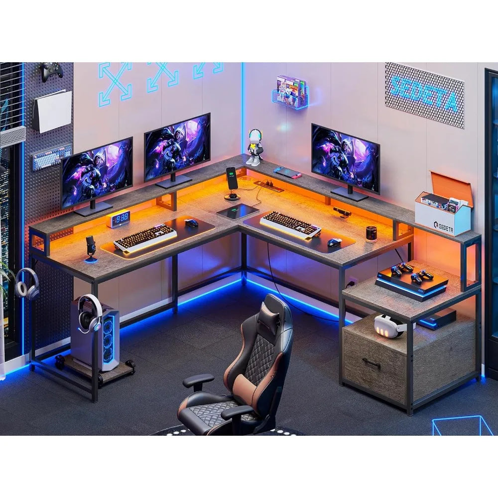 L Shaped Gaming Desk,