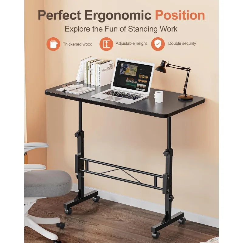 Small Standing Table Adjustable Height